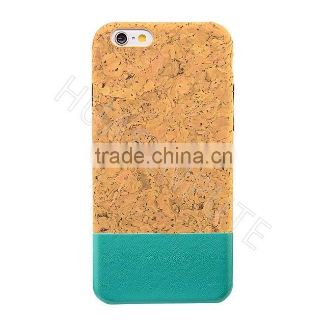 Real Wooden and PU Leather Back Cover Case For Apple iPhone 6s
