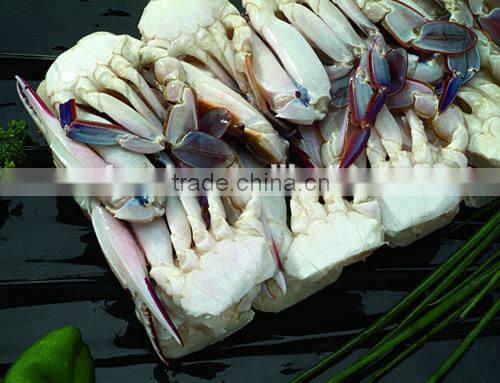 whole round blue swimming crab