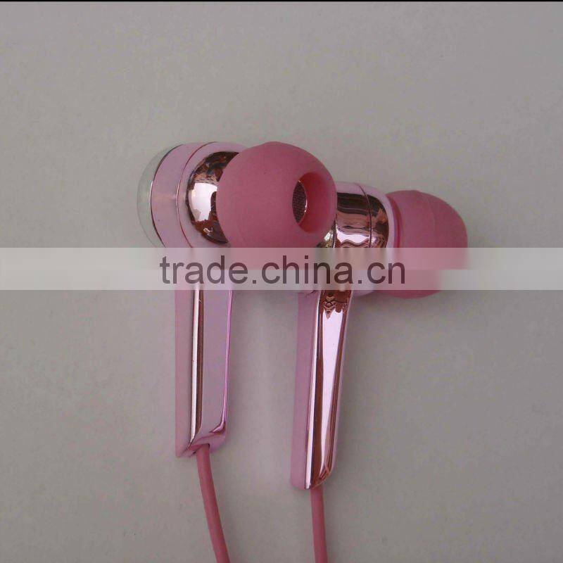 hot new product for 2015 glowing stereo in-ear earphone for mobile pc portable media device