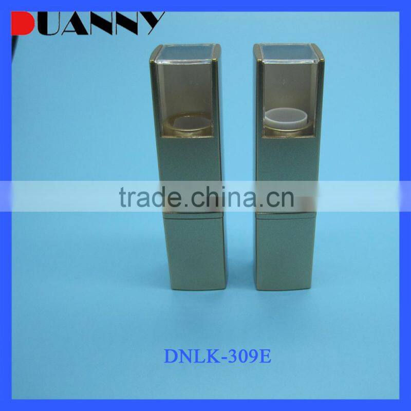 UV BLACK EMPTY SQUARE LIPSTICK CONTAINER WITH MIRROR FOR MAKEUP