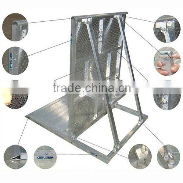 Hot selling concert crowd control barrier, aluminum crowd barricade for sale