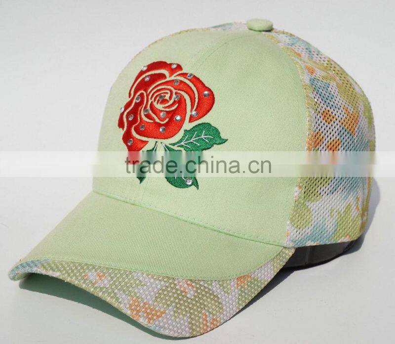 Fashion trucher hat with embroidered logo