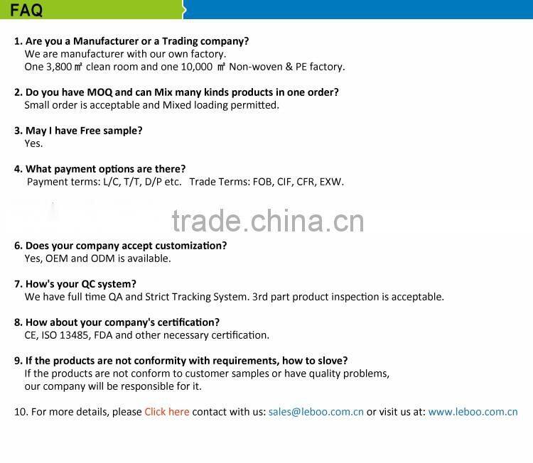 Disposable white LDPE apron