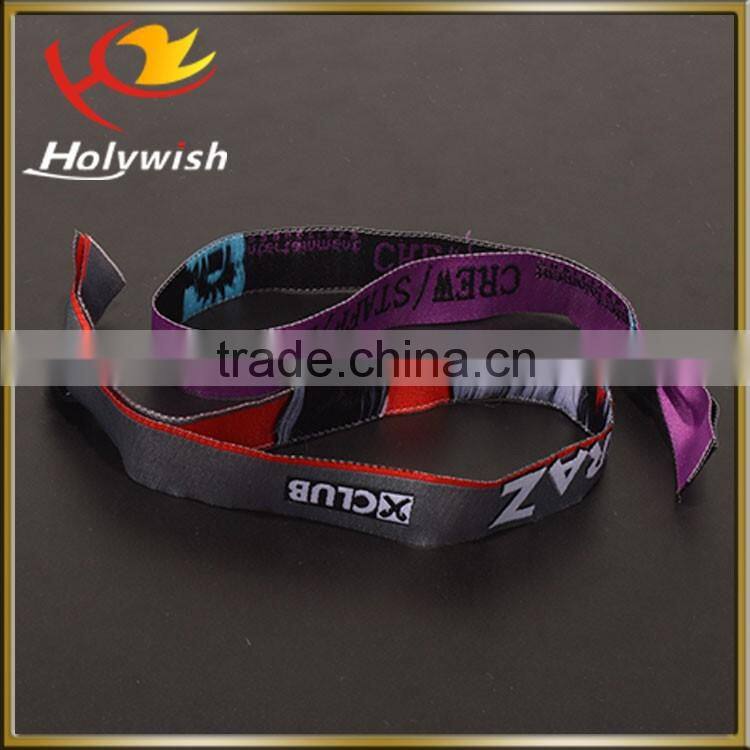 Guangzhou Wholesale Cheap Promotional gift fashion polyester cloth wristband