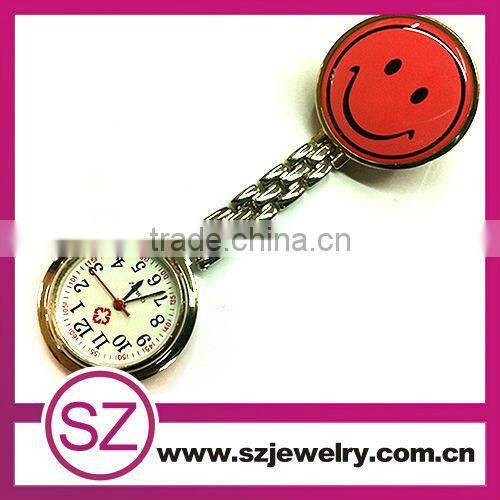 angle smile blue heart shape nurse fob watch for sale
