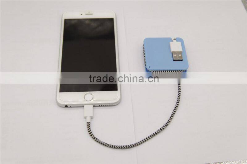 Newest mini mobile battery charger pocket micro usb charging cable solar charger portable