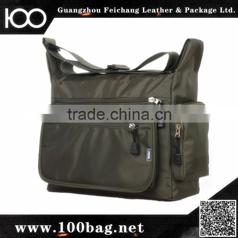 mens school messenger nylon bag with customers logo in guangzhou