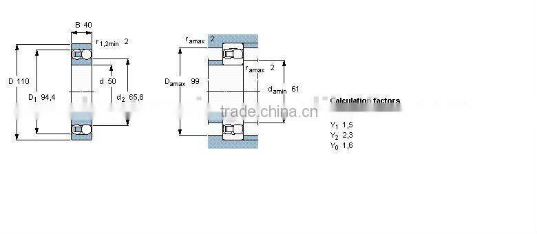 High quality self-aligning ball bearing 2310