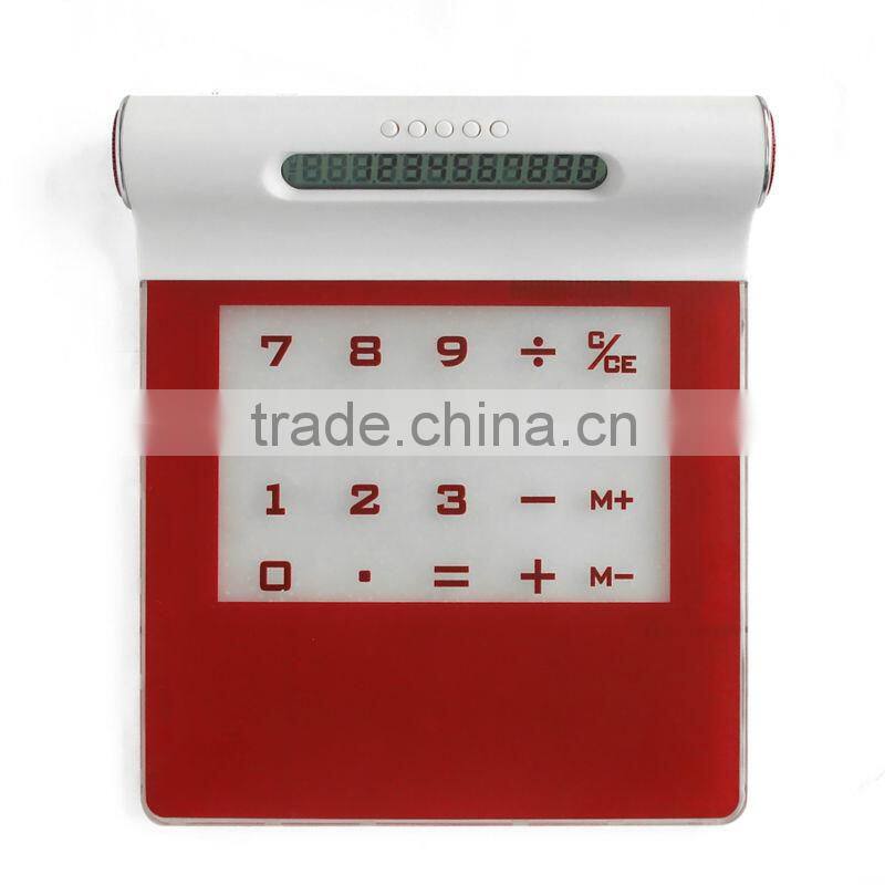 Multifunctional LED Light Mouse pad with USB HUB and Calculator