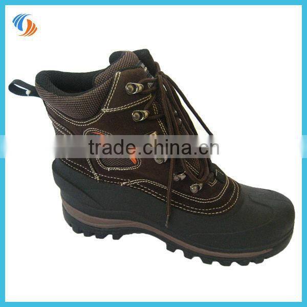 2014 mens Genuine leather warm snow shoes