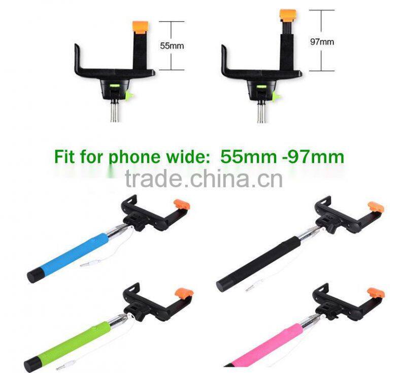 Z07-5 Handheld Wireless Bluetooth Selfie Stick Timer Monopod Extendable For iPhone Mobile Phone