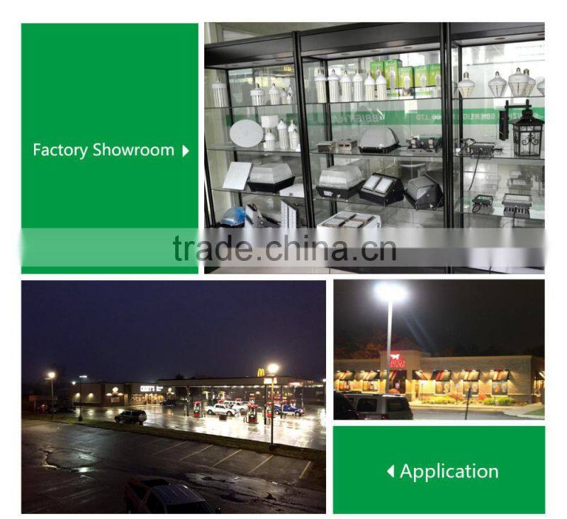 High lumen led shoebox light outside