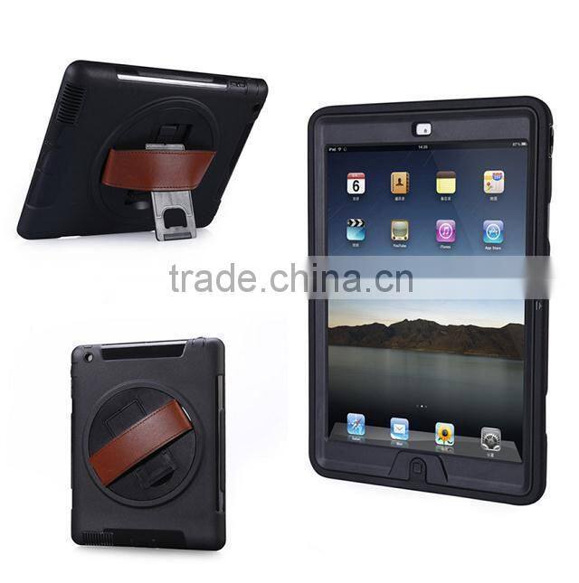 360 rotation ShockProof Heavy Duty Case With Touch Screen Stand for iPad Air