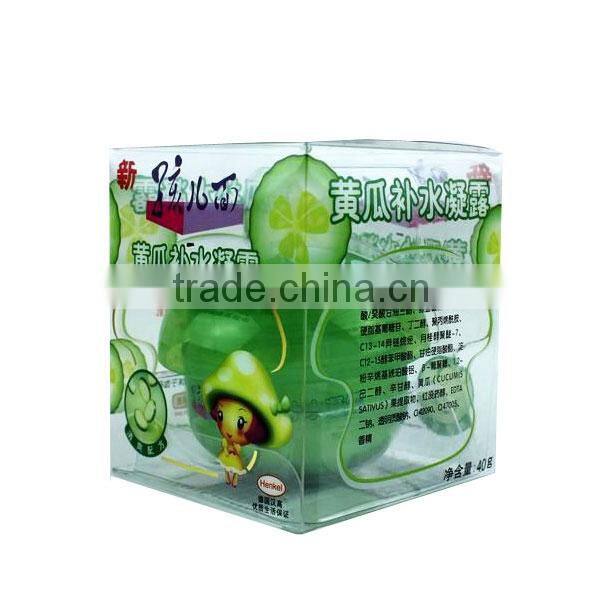 clear pvc boxes print cosmetic stock box