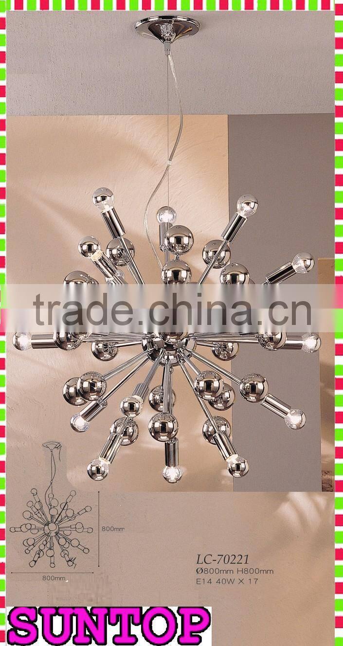 chandelier 5 lights/glass ball chandeliers