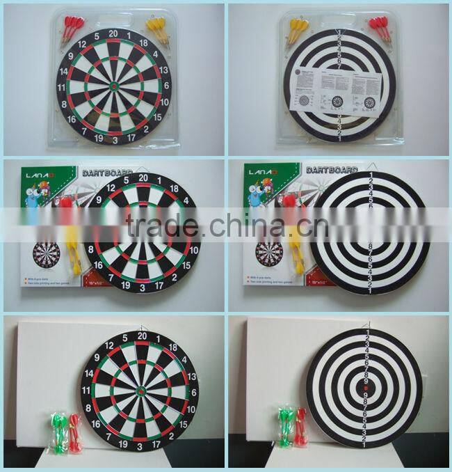 15" paper dartboard game