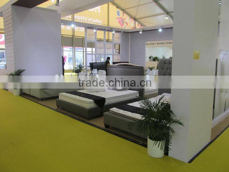 Grey Aglaia king spring mattress with euro-top