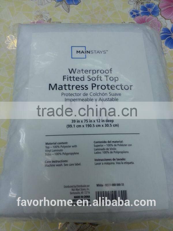 Cheap Stocklot Waterproof PVC Coated Mattress Protector
