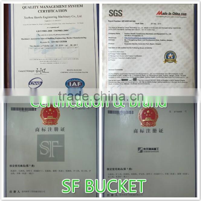 Excavator Rock Bucket / Excavator Rock Hard Bucket / Excavator Reinforced Bucket