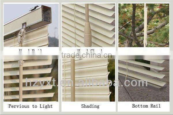 25cm slat width, S Shape PVC venetian Blinds, China best quality and price