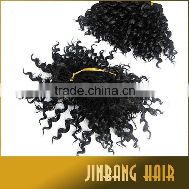 2016 innovative private label 4inch Angels stunning rumba hair synthetic afro kinky hair weft