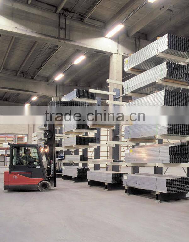 Top quality steel cantilever racking for warehouse storing