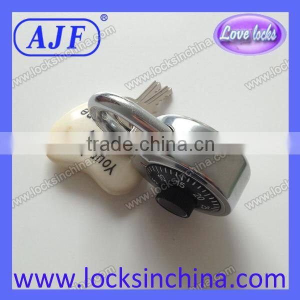 AJF high quality 50mm combination padlock with master key
