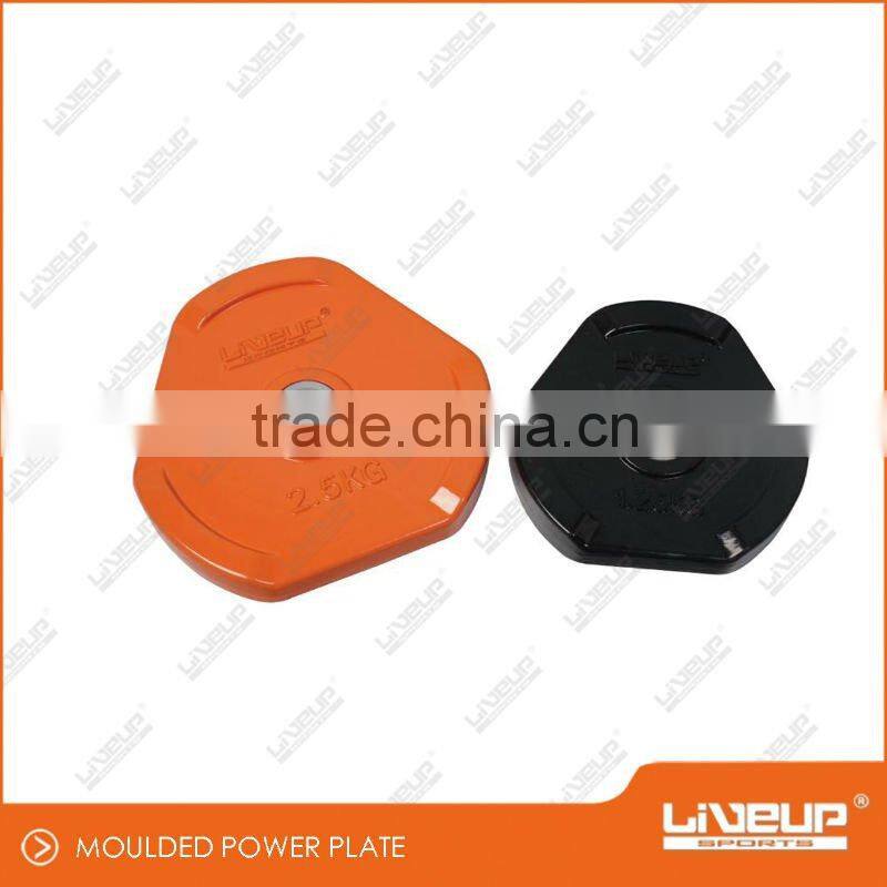 RUBBER DUMBBELL PLATE WITH HANDLE CUT