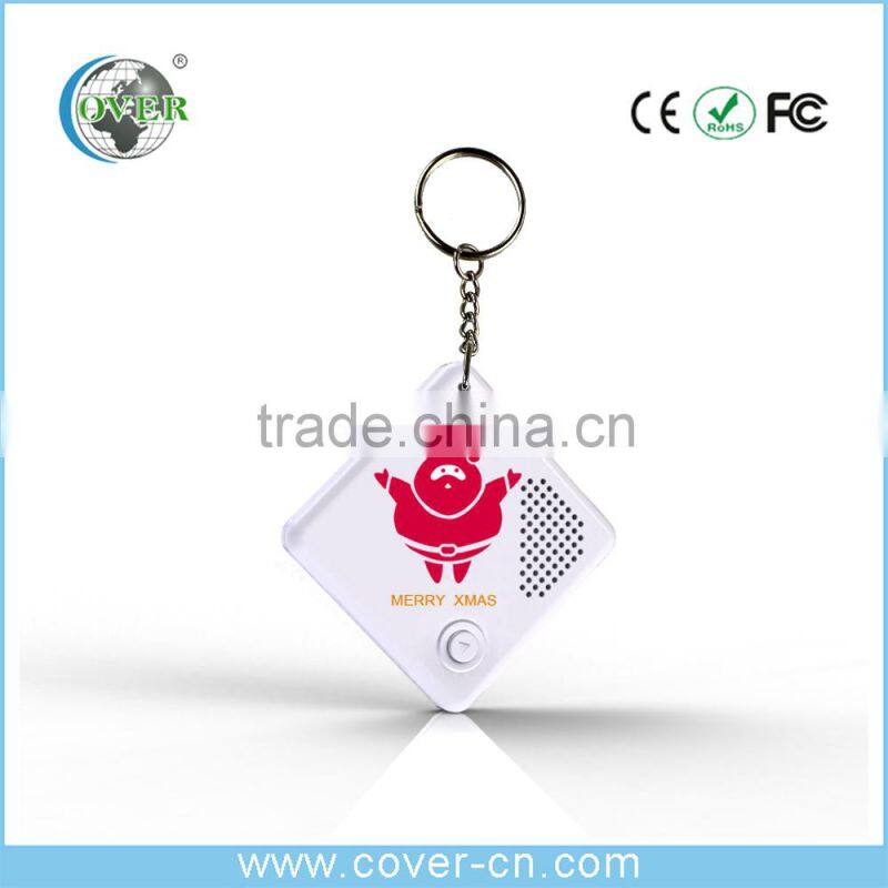 2015 Merry Christmas sound key chain for promotion gift