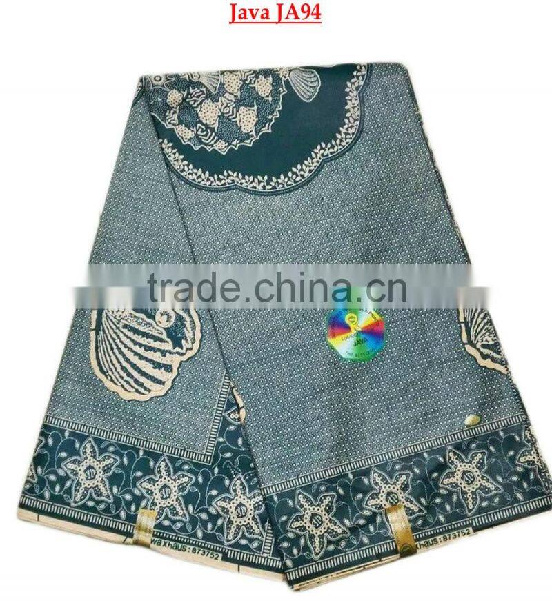 100% polyester satin wax print fabric for lining 2016 new design