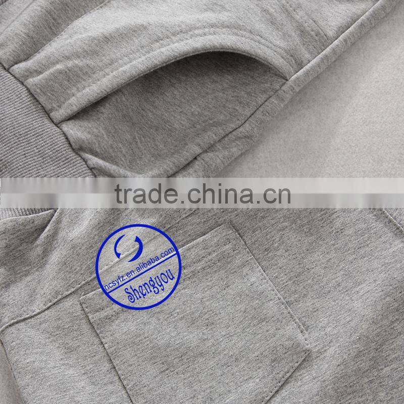 2015 new design grey women blank jogger pants