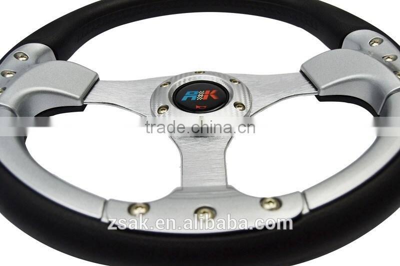 Hot sale 13 inch plastic driving car steering wheel flat