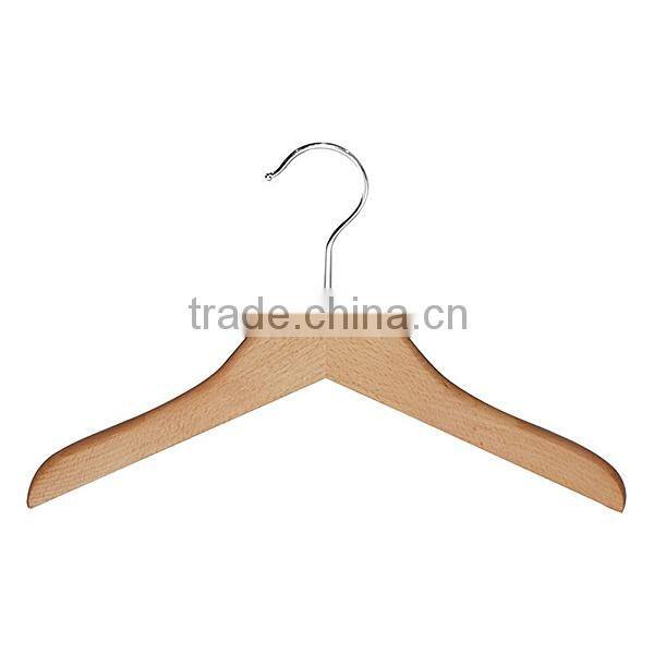 Professional standard wood clothes hanger with locking bar