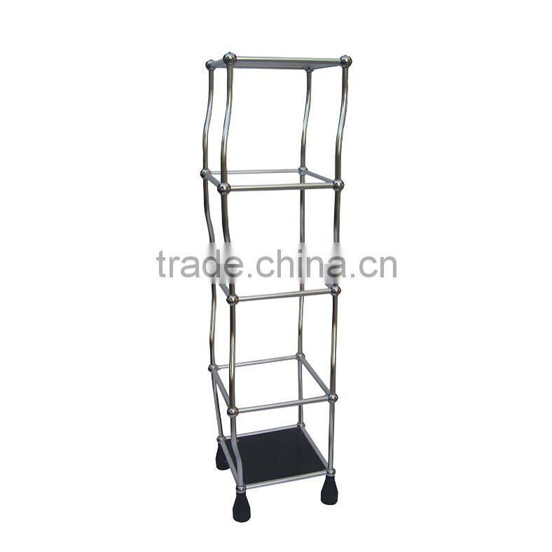 Metal Commercial Book Holder Magazine Rack With Wheels