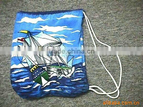velour cotton soft beach towel bag