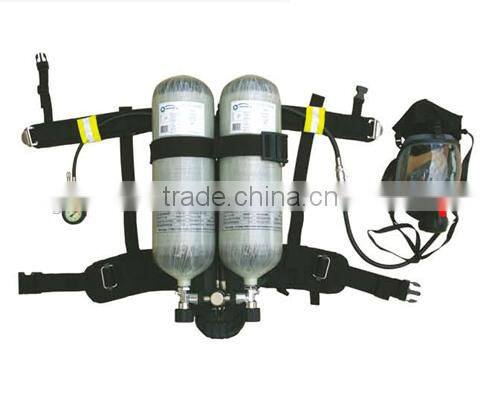 Positive pressure air breathing apparatus with carbon fiber cylinder