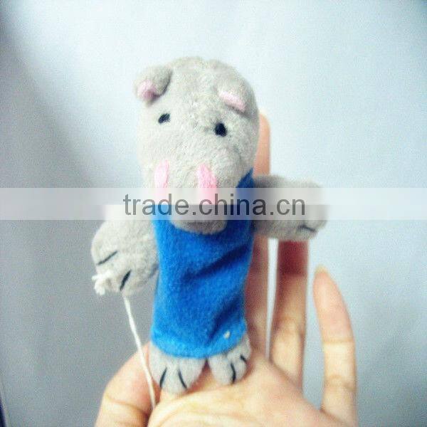 Animal Image Plush Finger Puppet
