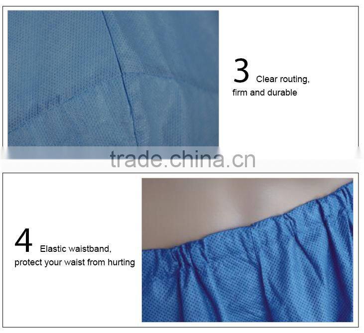 Medical waterproof disposable made in china clothing