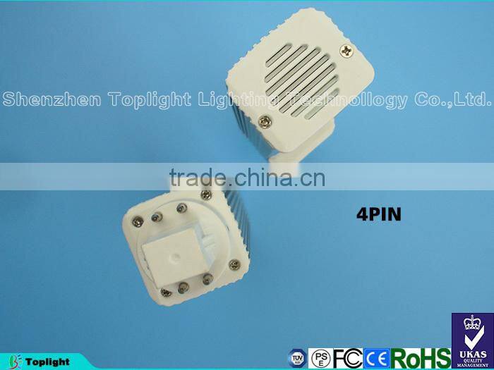 10W LED PL Light 2700k-7000k 2pin/ 4pin PLC LED Light G23/G24 Base