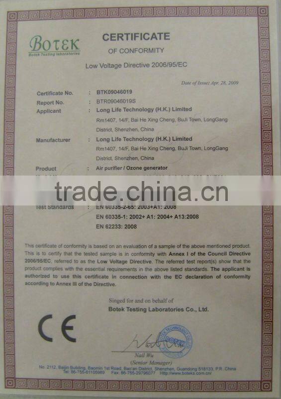 5000mg/H commercial ozone generator/Porcelain enamel Ozone generator parts