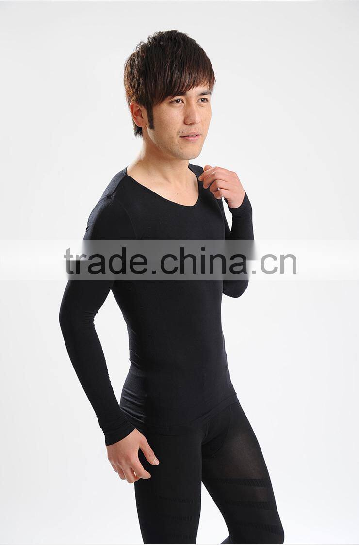Polyester Body Slimmer Burn Fat Mens Thermal Long Johns