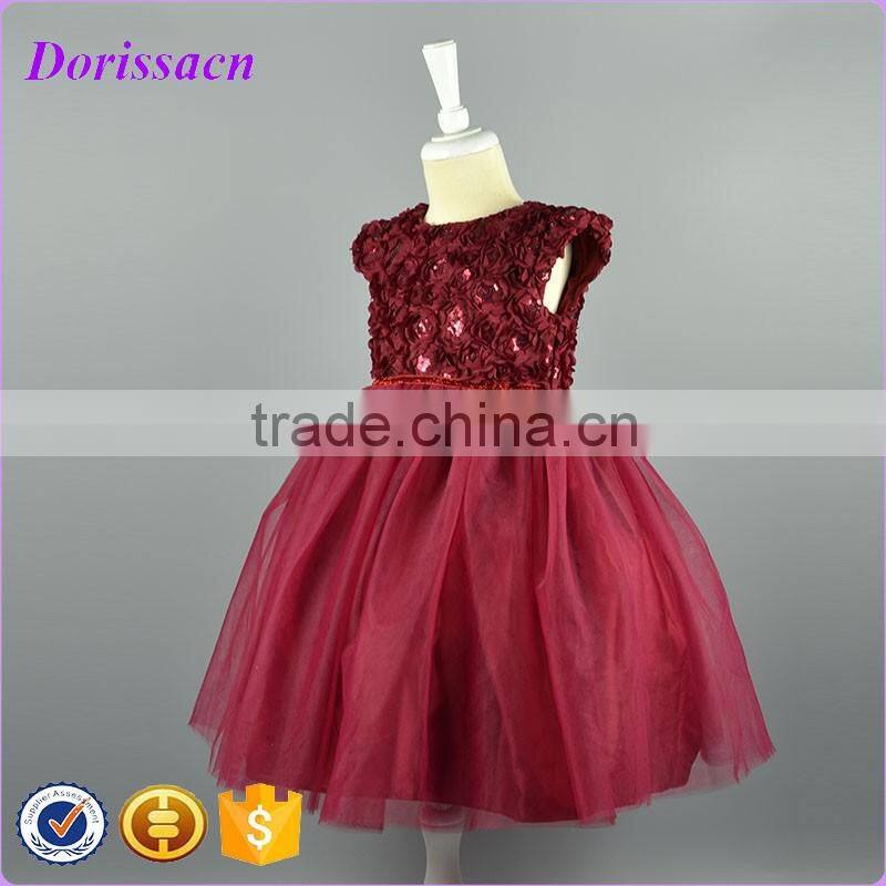 New Fashion White Flower Girl Dress Lace Satin Fabric Ruffle Patterns Wedding Baby Dress Children Communion Girl Dress 2-6 Years