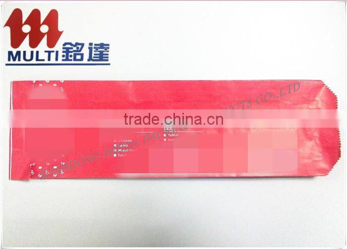 paper bag food grade PE coated snacks packaging