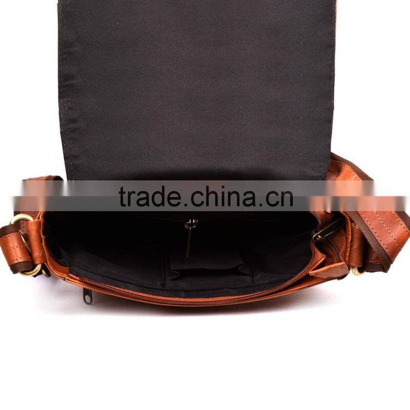 TEAKWOOD LEATHER REAL GENUINE MESSENGER BAG