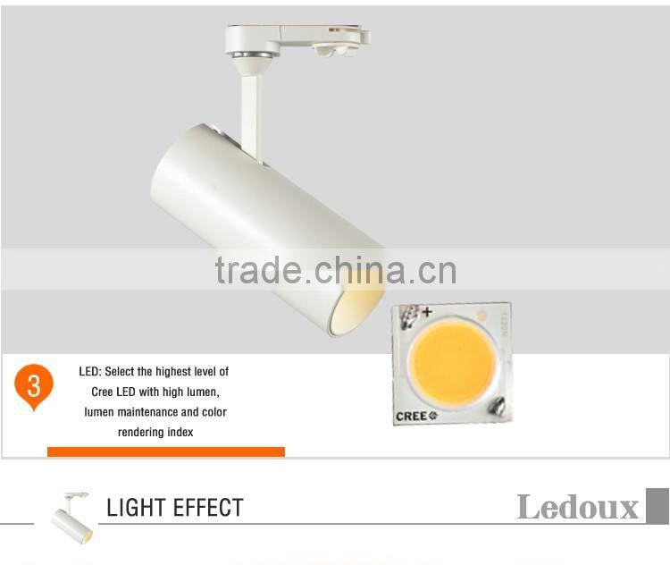 SAA dimmable led track light gold white and balck inner ring optional