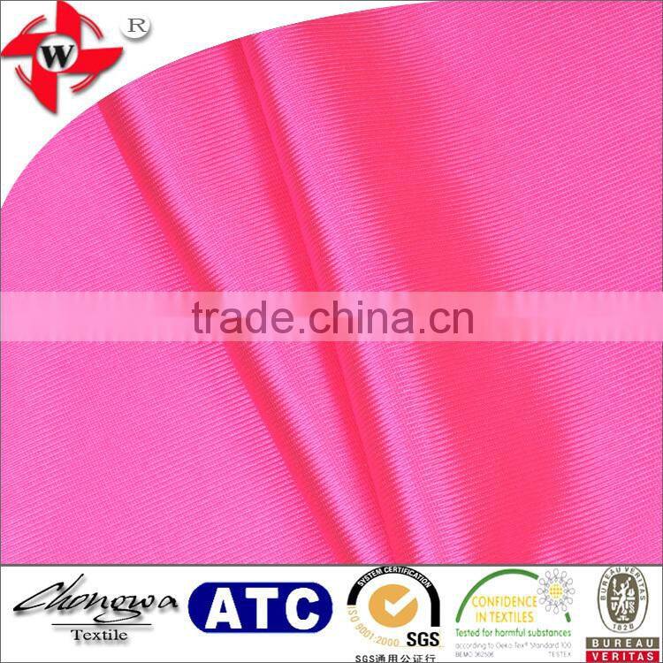 smooth dazzle polyester tricot warp knitted fabric for garments