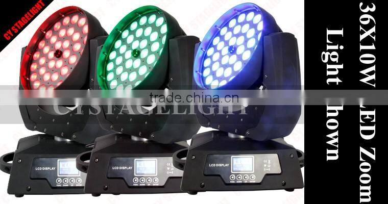 36x10w LED Zoom Wash Moving Head Light