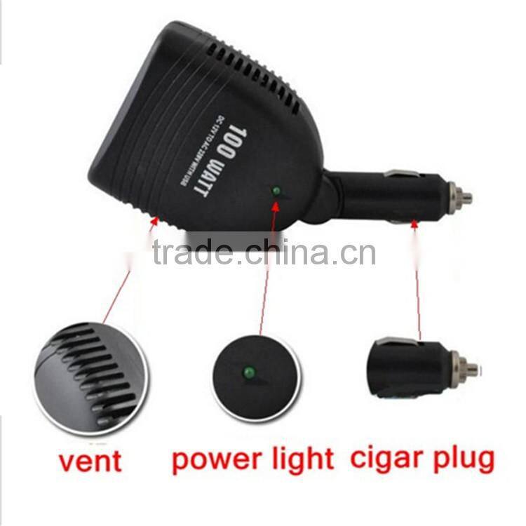 factory price DC12V 75w car power interver with USB