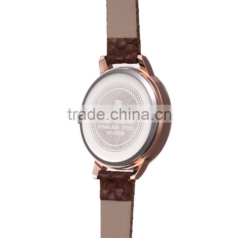 SKONE 9355 calendar display interchangeable strap watch