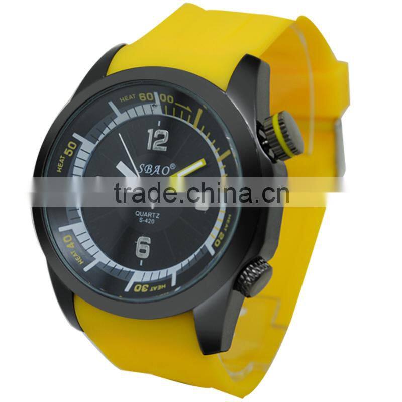 New Trend Silicon Band Big Case Brand Watch Factory China